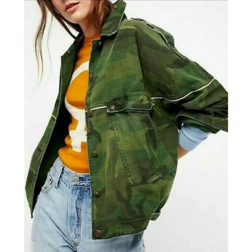 Free People Camo Jacket